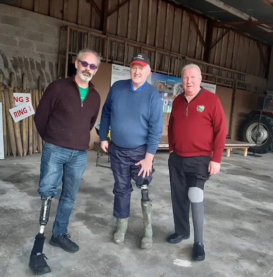 Three farmers with injury