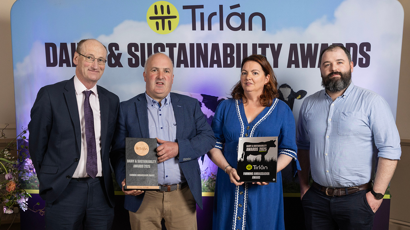 Brian awarded the Tirlán Farming Ambassador Award